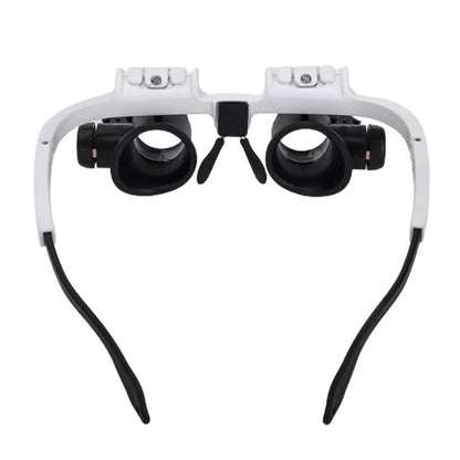 Royaleva LED Glasses Magnifier 8x 15x 23x Adjustable Lens