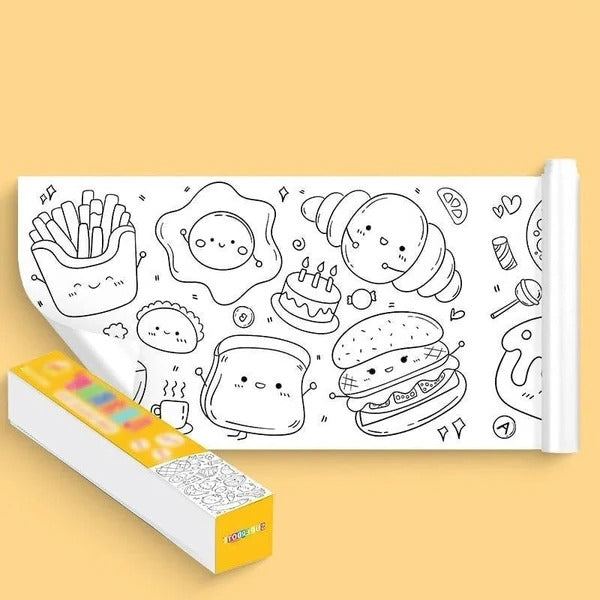 RoyaleGlow Children's Drawing Roll for Creative Kids Fun