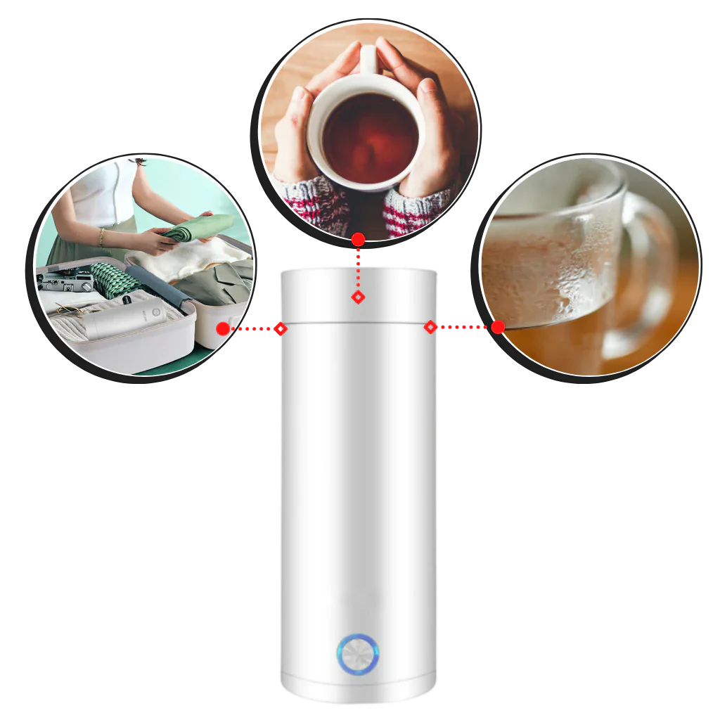 Royaleva Portable Water Boiler 400ml for Travel and Home