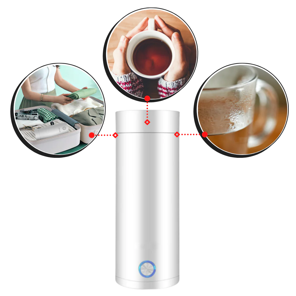 Royaleva Portable Water Boiler 400ml for Travel and Home