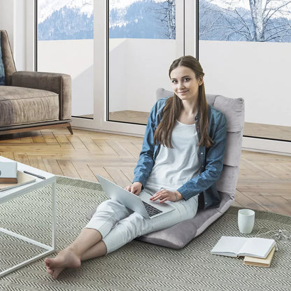 Luxora 14-Position Adjustable Cushioned Floor Chair