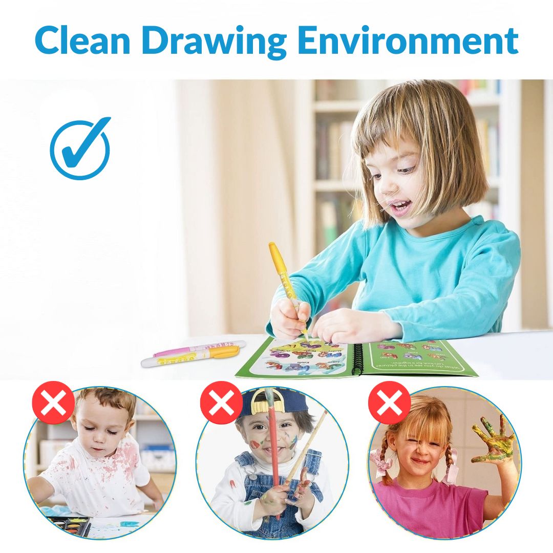 RoyaleGlow Magic Water Drawing Book for Creative Kids