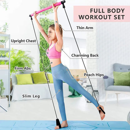 Royallure Ultimate Pilates Bar Kit – Full-Body Workout for Strength, Flexibility & Toning