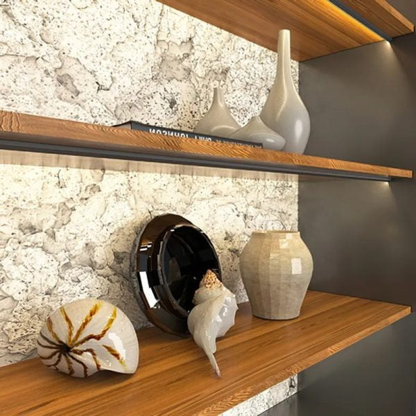 Luxora 45 Degree LED Under Cabinet Lighting Bars Invisible Ultra Thin Strips