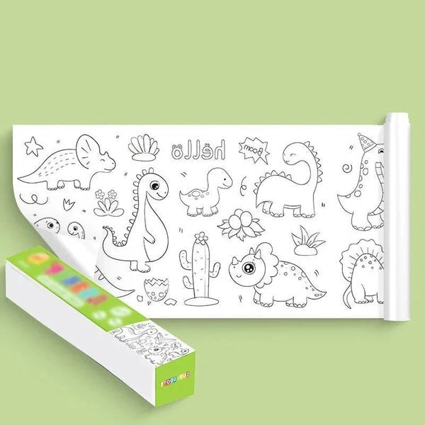 RoyaleGlow Children's Drawing Roll for Creative Kids Fun