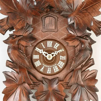 LuxRoyale Retro Cuckoo Wall Clock with Pendulum Design