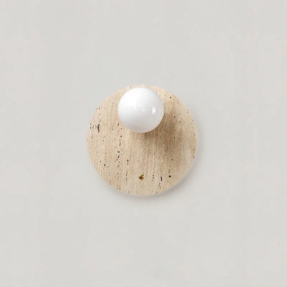 RoyaleGlow Asian Wabi Glow Lamps in Natural Marble