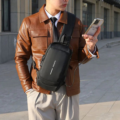 Royaleva Anti-Theft Crossbody Backpack with USB Charging