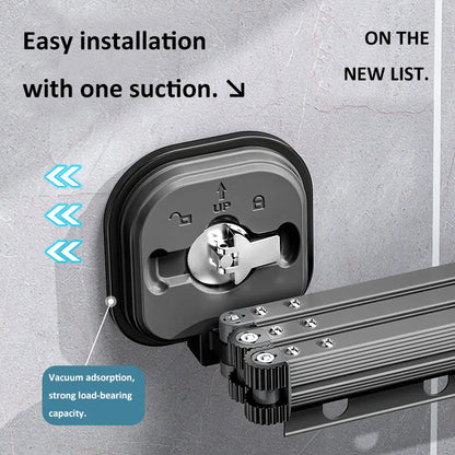 Royallure Retractable Wall-Mounted Laundry Drying Rack – Space-Saving Clothes Hanger with Easy Installation