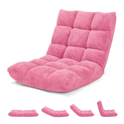 Luxora 14-Position Adjustable Cushioned Floor Chair