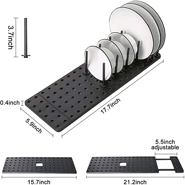 Royaleva Easy Adjustable Drain Rack for Kitchen Organization