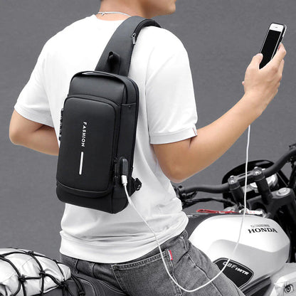 Royaleva Anti-Theft Crossbody Backpack with USB Charging