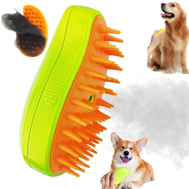 Luxora Steamy Dog Brush - No More Fur Everywhere