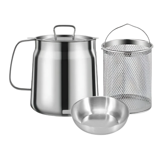 Luxora 2-in-1 Stainless Steel Deep Frying Pot for Easy Cooking