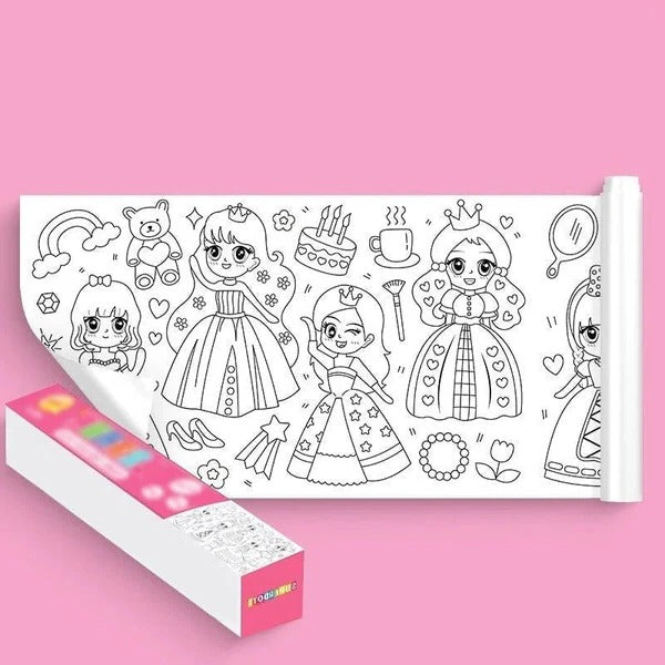RoyaleGlow Children's Drawing Roll for Creative Kids Fun