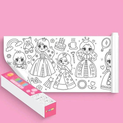 RoyaleGlow Children's Drawing Roll for Creative Kids Fun