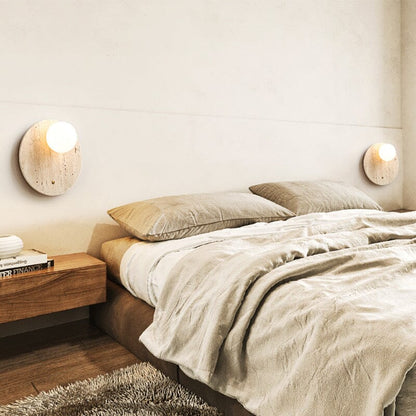 RoyaleGlow Asian Wabi Glow Lamps in Natural Marble