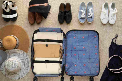 Luxora 360° Foldable Travel Suitcases with Wheels 20 Inch