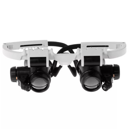 Royaleva LED Glasses Magnifier 8x 15x 23x Adjustable Lens