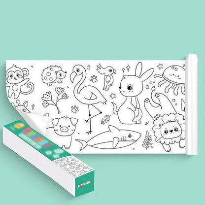 RoyaleGlow Children's Drawing Roll for Creative Kids Fun