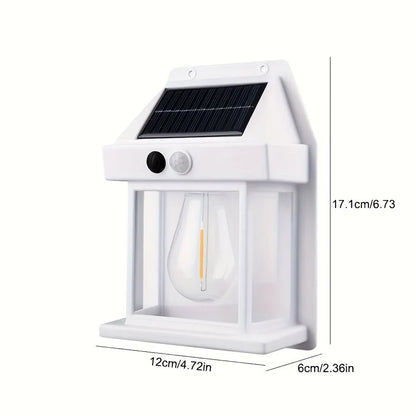 RoyaleGlow Dimmable Solar Sconce: Elegant Outdoor Lighting Solution