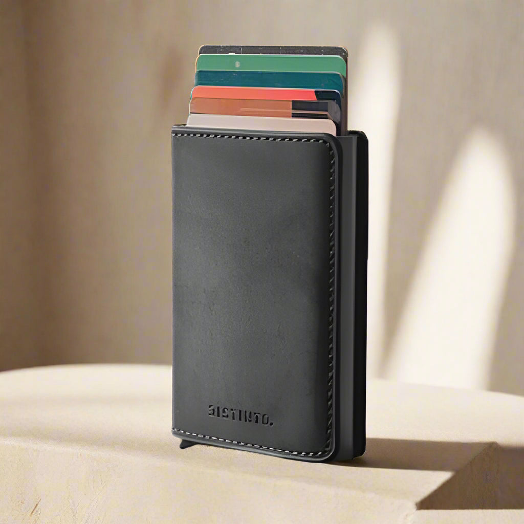 Royaleva Sleek RFID Pop-Up Wallet for Easy Card Access