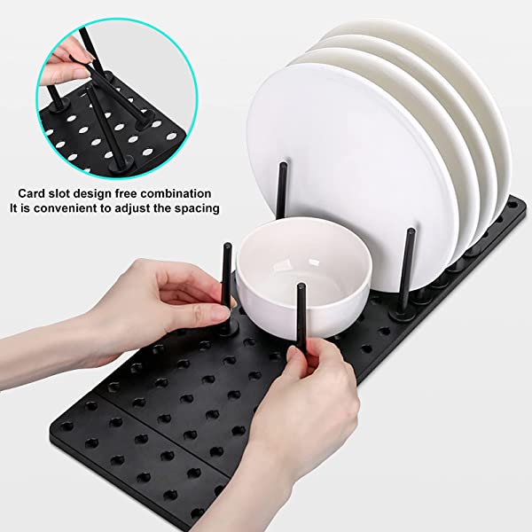 Royaleva Easy Adjustable Drain Rack for Kitchen Organization