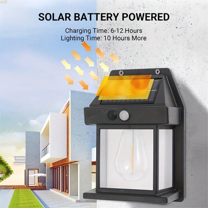 RoyaleGlow Dimmable Solar Sconce: Elegant Outdoor Lighting Solution