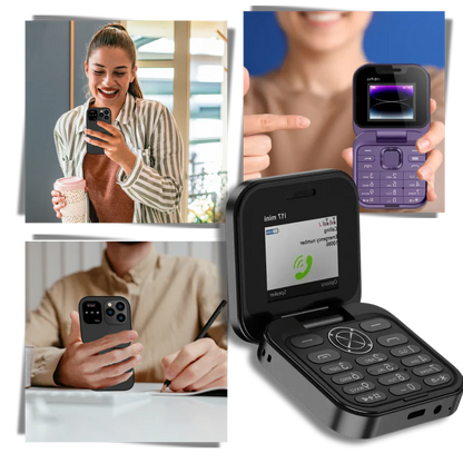 Royaleva Dual Sim Small Folding Cell Phone Compact Design
