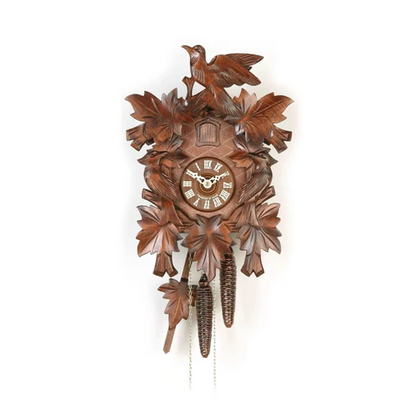 LuxRoyale Retro Cuckoo Wall Clock with Pendulum Design