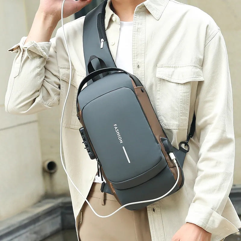 Royaleva Anti-Theft Crossbody Backpack with USB Charging