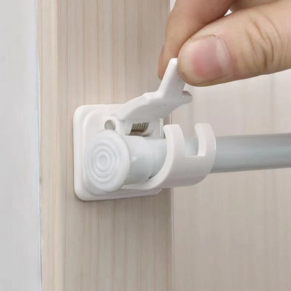 RoyaleGlow Adjustable Curtain Holders - Strong Self-Adhesive