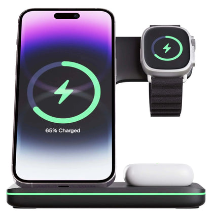 Royaleva 3-in-1 Apple Charger Dock for iPhone Watch AirPods