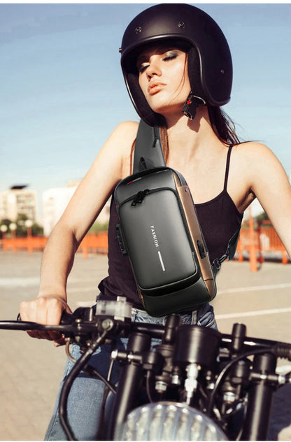 Royaleva Anti-Theft Crossbody Backpack with USB Charging