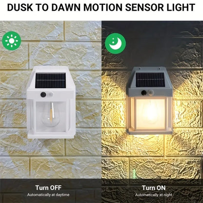 RoyaleGlow Dimmable Solar Sconce: Elegant Outdoor Lighting Solution