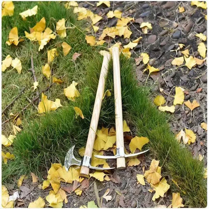 Royaleva Multi-Functional Garden Pickaxe - Durable Steel, Lightweight, Ergonomic Design for Ice Breaking and Excavation