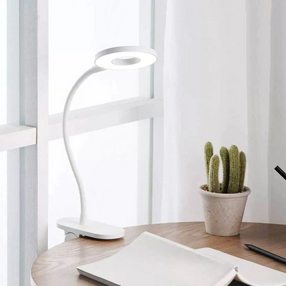 RoyaleGlow Wireless Table Clip Desk Lamp - Eye Care LED Light