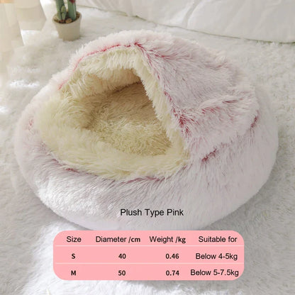 Royallure Cozy Pet Bed with Self-Warming Plush Oasis