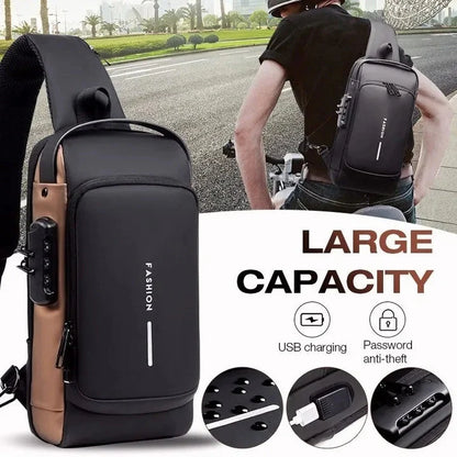 Royaleva Anti-Theft Crossbody Backpack with USB Charging