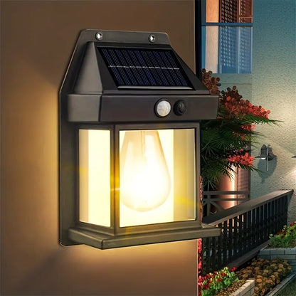 RoyaleGlow Dimmable Solar Sconce: Elegant Outdoor Lighting Solution