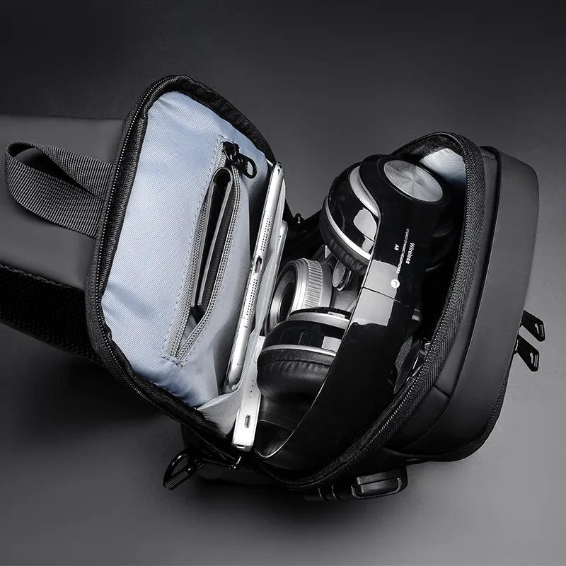 Royaleva Anti-Theft Crossbody Backpack with USB Charging