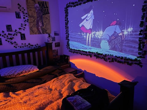 RoyaleGlow Mini Movie Projector for Home Theater Fun