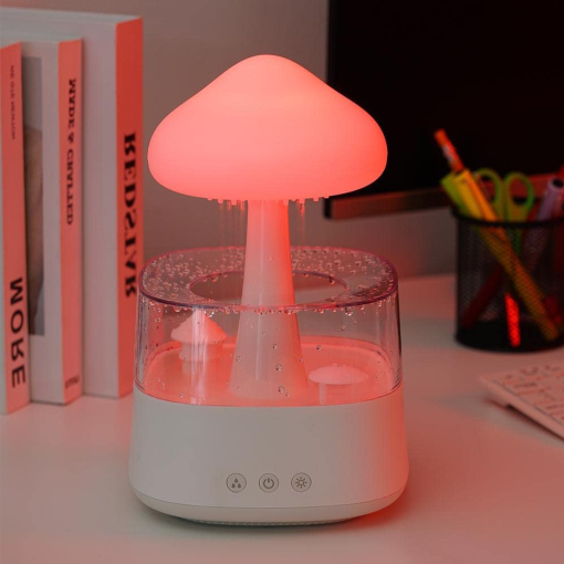 Luxora 2-in-1 Desk Light Humidifier Rain Cloud Aromatherapy Essential Oil Zen Diffuser & Raining Cloud Night Light