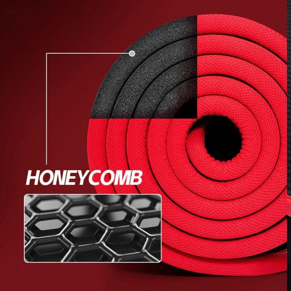 RoyaleGlow Fitness Mat Men’s High Density Exercise Yoga Non-Slip Mat For Gym Home