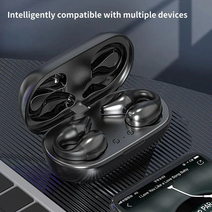 Royaleva Wireless Ear Clip Bone Conduction Headphones