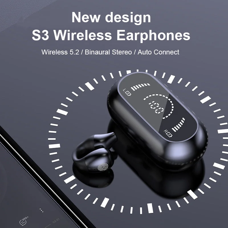 Royaleva Wireless Ear Clip Bone Conduction Headphones
