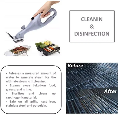 RoyaleGlow Barbecue Grill Outdoor Steam Cleaning Brush BBQ Cleaner Charcoal Scraper