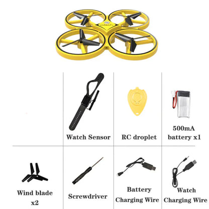 RoyaleGlow Hand Controlled Drone with LED Lights & Gesture Control