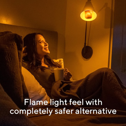 RoyaleGlow LED Flame Effect Light Bulb for Cozy Ambiance