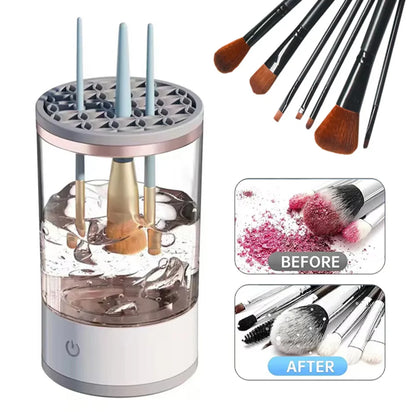 Royaleva 3-in-1 Cosmetic Brush Cleaner Machine - Electric Makeup Brush Cleaner Device